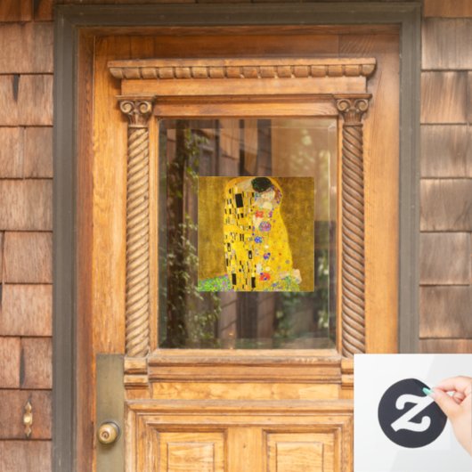 グスタフクリムトズキスの有名絵画な。 ウィンドウサイン (ホームデコレーション)