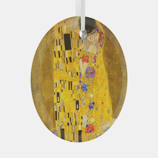 グスタフクリムトズキスの有名絵画な。 ガラスオーナメント (正面右)