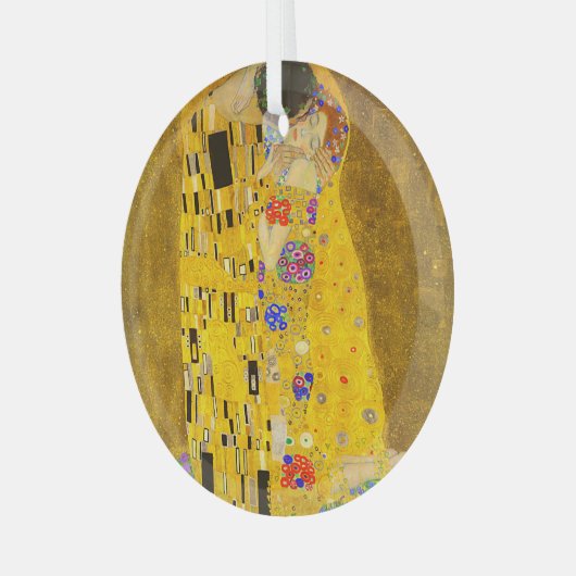 グスタフクリムトズキスの有名絵画な。 ガラスオーナメント (正面左)