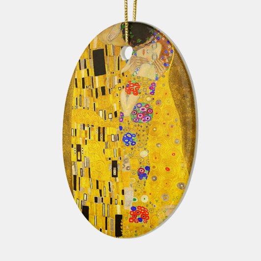 グスタフクリムトズキスの有名絵画な。 セラミックオーナメント (左)