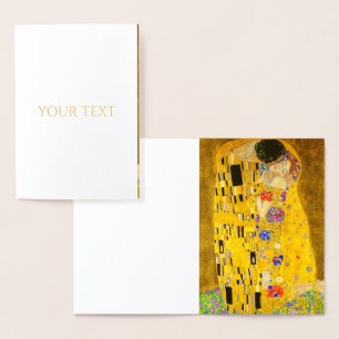 グスタフクリムトズキスの有名絵画な。 箔カード