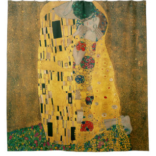 グスタフクリムトズキス絵画ズ シャワーカーテン