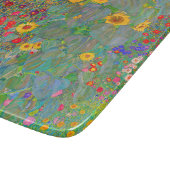 グスタフクリムトズファームガーデンとヒマワリ カッティングボード (角)