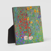 グスタフクリムトズファームガーデンとヒマワリ フォトプラーク (正面)