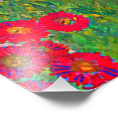 グスタフクリムトズファームガーデンとヒマワリ フォトプリント            (角)