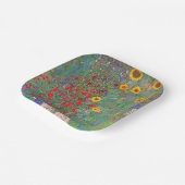 グスタフクリムトズファームガーデンとヒマワリ ペーパープレート (傾斜あり)