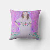 グスタフクリムトズマダプリマヴェシペイント クッション (裏面)