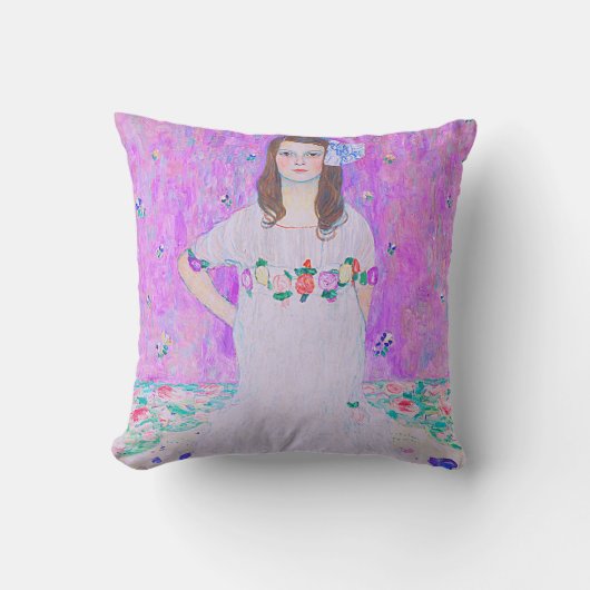 グスタフクリムトズマダプリマヴェシペイント クッション (正面)