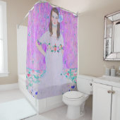 グスタフクリムトズマダプリマヴェシペイント シャワーカーテン (インサイチュ)