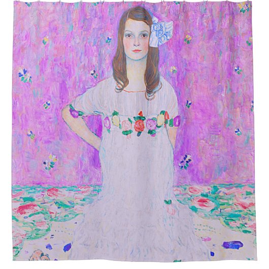 グスタフクリムトズマダプリマヴェシペイント シャワーカーテン (正面)