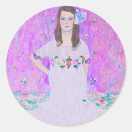 グスタフクリムトズマダプリマヴェシペイント ラウンドシール (正面)