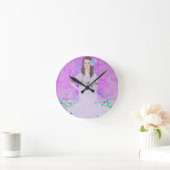 グスタフクリムトズマダプリマヴェシペイント ラウンド壁時計 (ホーム)