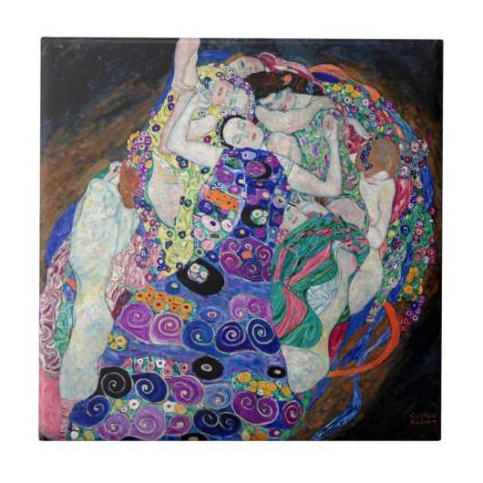 グスタフクリムトズヴァージン – タイムレスエレガンスオン タイル (正面)