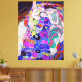 グスタフクリムトズヴァージン(1913)有名絵画な映画。 キャンバスプリント (インサイチュ (リビング))