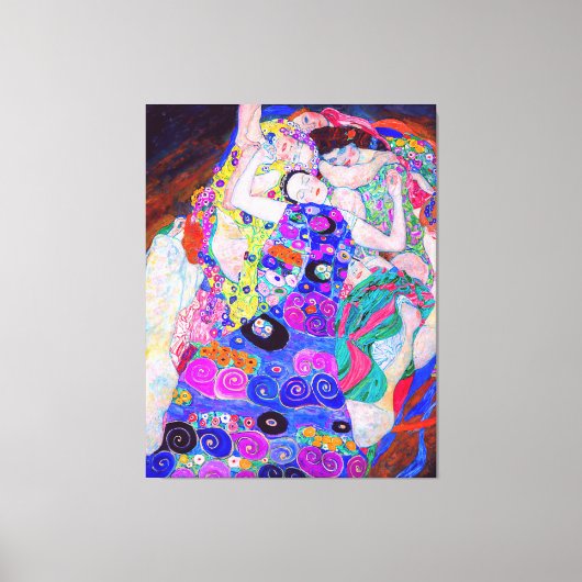 グスタフクリムトズヴァージン(1913)有名絵画な映画。 キャンバスプリント (正面)