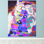 グスタフクリムトズヴァージン(1913)有名絵画な映画。 キャンバスプリント (インサイチュ (ウッドフロア))