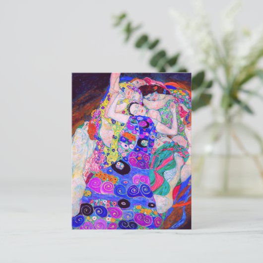 グスタフクリムトズヴァージン(1913)有名絵画な映画。 ポストカード (スタンド正面)
