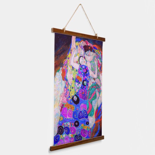 グスタフクリムトズヴァージン(1913)有名絵画な映画。 吊り下げ型タペストリー (傾斜あり)