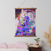 グスタフクリムトズヴァージン(1913)有名絵画な映画。 吊り下げ型タペストリー (寝室)