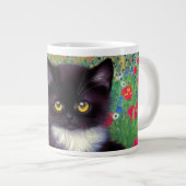 グスタフクリムトタキシード猫 ジャンボコーヒーマグカップ (正面右)
