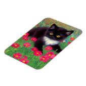 グスタフクリムトタキシード猫 マグネット (左側)