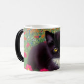 グスタフクリムトタキシード猫 モーフィングマグカップ (正面左)