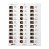 グスタフクリムトタキシード猫 ラベル (フルシート)