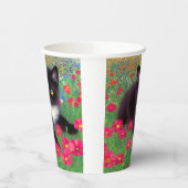 グスタフクリムトタキシード猫 紙コップ (左)