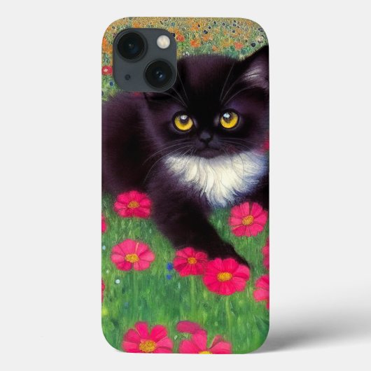 グスタフクリムトタキシード猫 Case-Mate iPhoneケース (裏面)