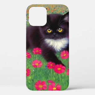 グスタフクリムトタキシード猫 iPhone 12ケース