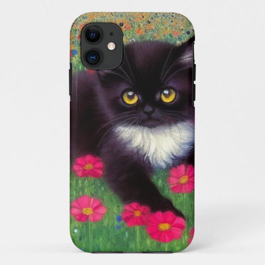 グスタフクリムトタキシード猫 Case-Mate iPhoneケース (裏面)
