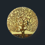 グスタフクリムトツリーのライフ・ボタン 缶バッジ<br><div class="desc">グスタフクリムトツリーのライフ・ボタン。グスタフ絵画クリムトの黄金期の象徴的な現象は1909年に完成した。アールヌーボー素晴らし、グスタフクリムト、象徴的なファンのためのギフト絵画。</div>