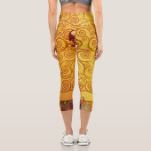 グスタフクリムトツリーの生活:アールヌーボー象徴主義 カプリレギンス (裏面)