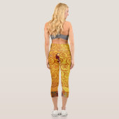 グスタフクリムトツリーの生活:アールヌーボー象徴主義 カプリレギンス (裏面)