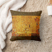 グスタフクリムトツリーの生活：アールヌーボー象徴主義 クッション (ブランケット)