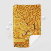 グスタフクリムトツリーの生活:アールヌーボー象徴主義 ゴルフタオル (インサイチュ)