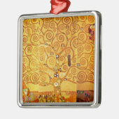 グスタフクリムトツリーの生活:アールヌーボー象徴主義 メタルオーナメント (左)