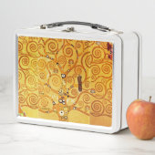 グスタフクリムトツリーの生活:アールヌーボー象徴主義 メタルランチボックス (インサイチュ)