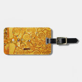 グスタフクリムトツリーの生活：アールヌーボー象徴主義 ラゲッジタグ (正面横)