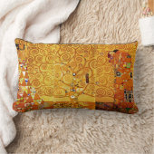 グスタフクリムトツリーの生活:アールヌーボー象徴主義 ランバークッション (ブランケット)