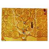 グスタフクリムトツリーの生活：アールヌーボー象徴主義 ラージペーパーバッグ (裏面)