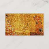 グスタフクリムトツリーの生活：アールヌーボー象徴主義 名刺 (裏面)