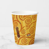 グスタフクリムトツリーの生活：アールヌーボー象徴主義 紙コップ (裏面)