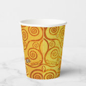 グスタフクリムトツリーの生活：アールヌーボー象徴主義 紙コップ (右)