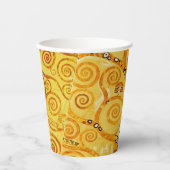 グスタフクリムトツリーの生活：アールヌーボー象徴主義 紙コップ (正面)