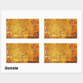 グスタフクリムトツリーの生活：アールヌーボー象徴主義 長方形シール (シート)