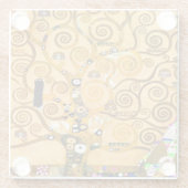 グスタフクリムトツリー ガラスコースター (裏面)