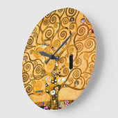 グスタフクリムトツリー ラージ壁時計 (傾斜)