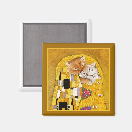 グスタフクリムトネコキススプーフ磁石 マグネット (正面/裏面)