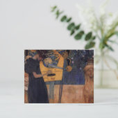 グスタフクリムトハープミュージック招待状 招待状 (スタンド正面)